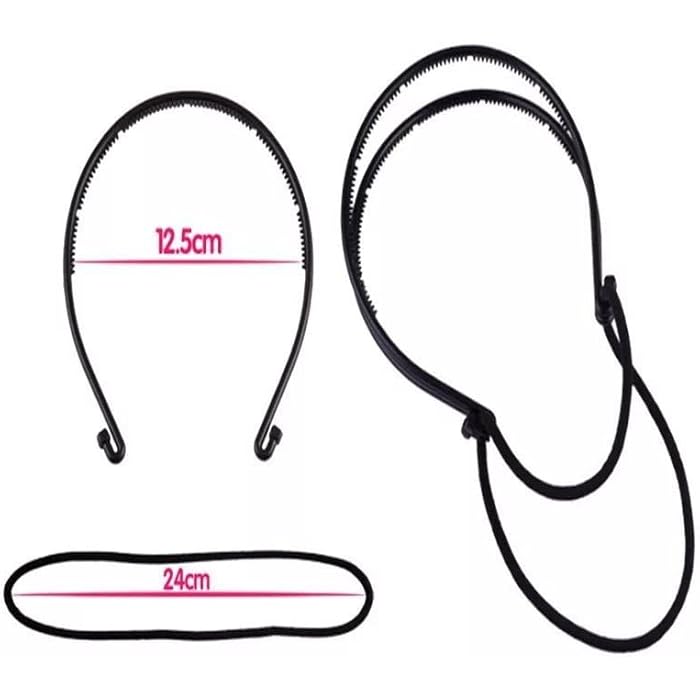 Double Plastic Headband with Elastic - Women - Image 3